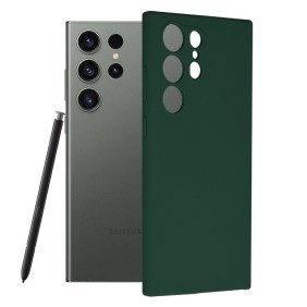 Husa pentru Samsung Galaxy S23 Ultra - Techsuit Soft Edge Silicone - Dark Green