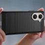 Husa pentru Huawei nova 10 SE - Techsuit Carbon Silicone - Black