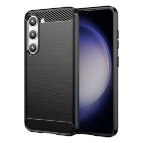 Husa pentru Samsung Galaxy S23 - Techsuit Carbon Silicone - Black