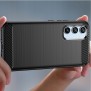 Husa pentru Samsung Galaxy A54 - Techsuit Carbon Silicone - Black