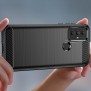 Husa pentru Motorola Moto G Play (2023) - Techsuit Carbon Silicone - Black