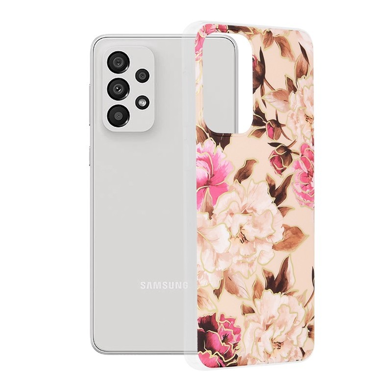 Husa pentru Samsung Galaxy A33 5G - Techsuit Marble Series - Mary Berry Nude