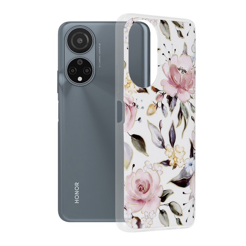 Husa pentru Honor X7 - Techsuit Marble Series - Chloe White