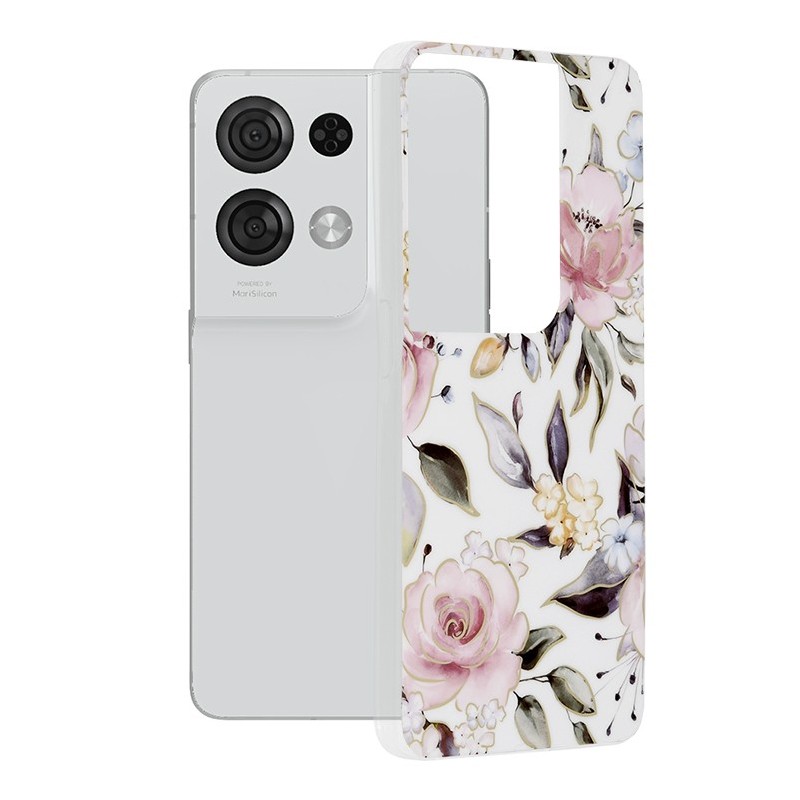 Husa pentru Oppo Reno8 Pro - Techsuit Marble Series - Chloe White