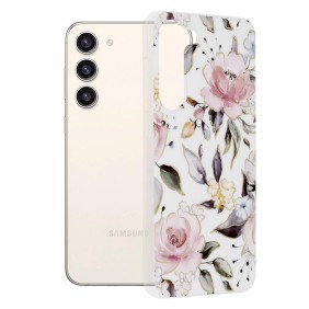 Husa pentru Samsung Galaxy S23 Plus - Techsuit Marble Series - Chloe White