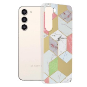 Husa pentru Samsung Galaxy S23 Plus - Techsuit Marble Series - Purple Hex