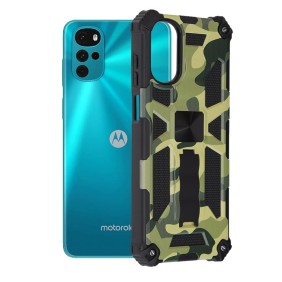 Husa pentru Motorola Moto G22 / Moto E32 / Moto E32s - Techsuit Blazor Series - Camo Lime
