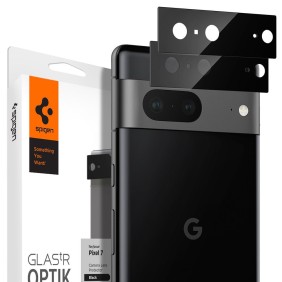 Folie Camera pentru Google Pixel 7 (set 2) - Spigen Glas.tR EZ Fit Optik - Black