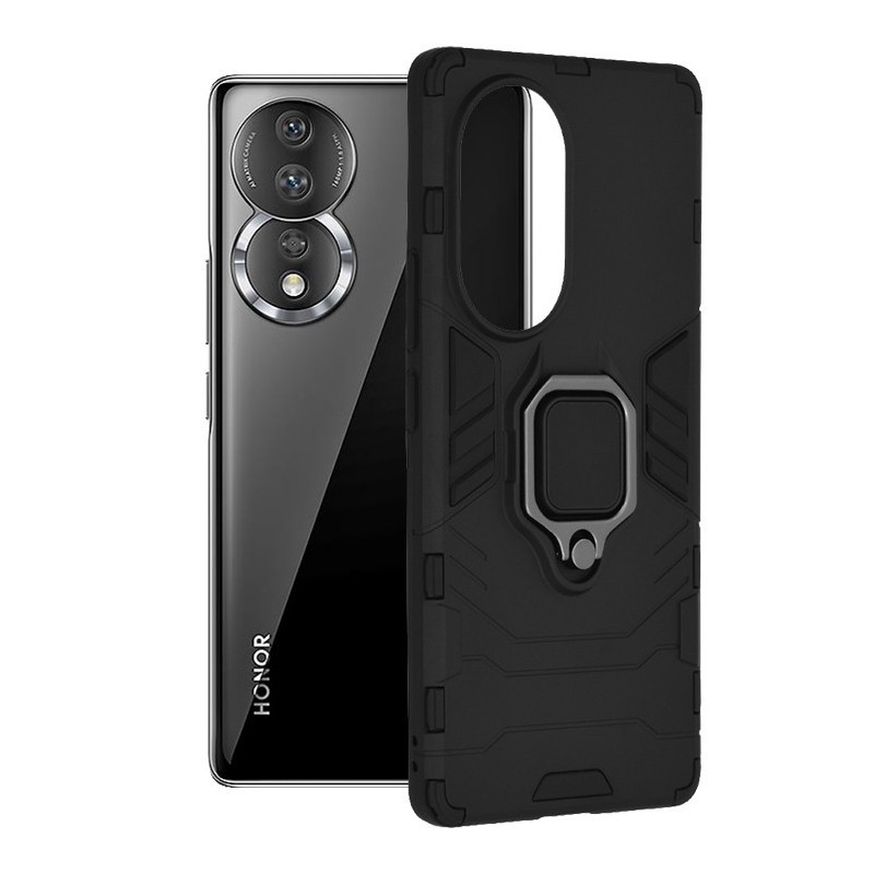 Husa pentru Honor 80 - Techsuit Silicone Shield - Black