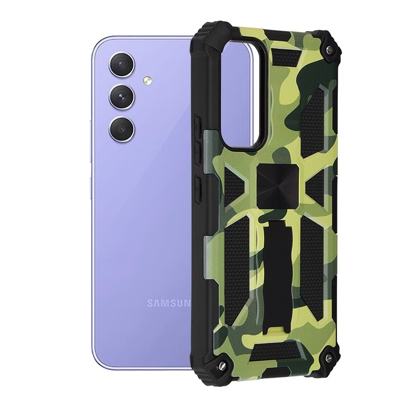 Husa pentru Samsung Galaxy A54 - Techsuit Blazor Series - Camo Lime