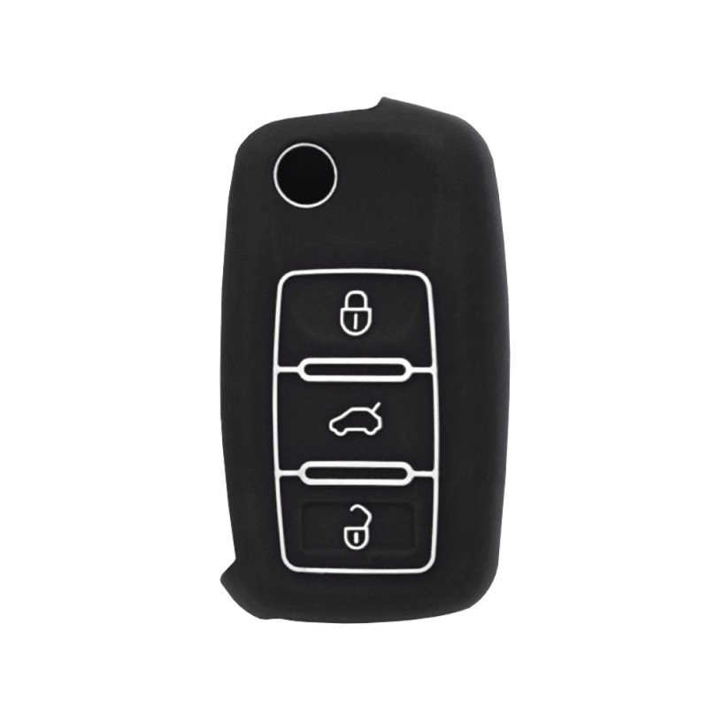 Husa pentru cheie VW Passat (B5, B6)/Skoda/Seat - Techsuit Car Key Case (2001.05) - White