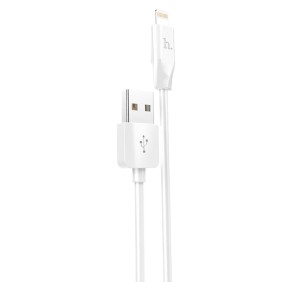 Cablu de Date USB-A la Lightning 10.5W, 2.4A, 1m - Hoco Rapid (X1) - White