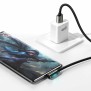 Cablu de Date USB la Type-C 90° Angle, Fast Charging, 66W, 1m - Baseus - Legend Series Elbow (CATCS-B01) - Black