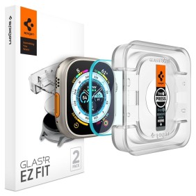 Folie pentru Apple Watch Ultra / Ultra 2 (set 2) - Spigen Glas.TR EZ FIT - Clear