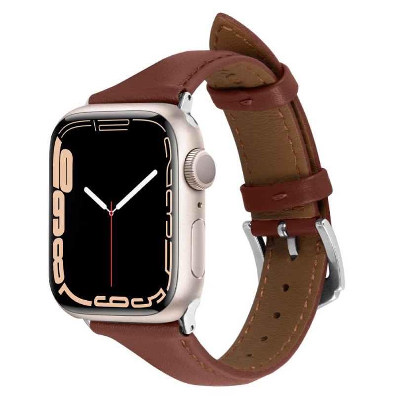 Curea pentru Apple Watch 1/2/3/4/5/6/7/8/9/SE/SE 2 (38/40/41mm) - Spigen Cyrill Kajuk - Chestnut