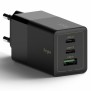 Incarcator Priza USB, 2x Type-C Fast Charging - Ringke - Black