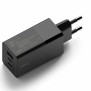 Incarcator Priza USB, 2x Type-C Fast Charging - Ringke - Black