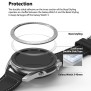 Rama pentru Samsung Galaxy Watch 3 45mm - Ringke Bezel Styling - Stainless Silver / White