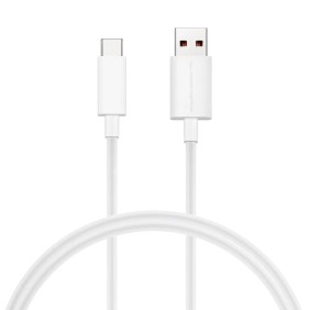 Cablu de Date USB la Type-C Super Fast Charging 8A, 1m - Huawei (LX1218) - White (Bulk Packing)