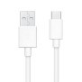 Cablu de Date USB la Type-C Quick Charging 3A, 1m - Oppo - White (Bulk Packing)