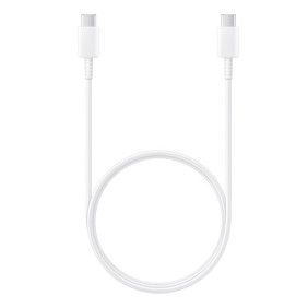 Cablu de Date USB-C la Type-C Fast Charging 3A, 1m - Samsung (EP-DA705BWEGWW) - White (Blister Packing)
