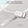 Cablu de Date USB la Type-C 6A, pentru Mi 11 Ultra / Mi11Pro / Mi11T / Mi11T Pro, 1m - Xiaomi - White (Bulk Packing)