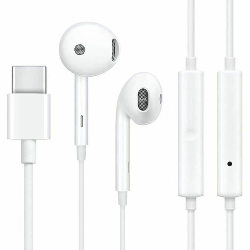 Casti Audio Type-C cu Microfon - Oppo (MH147) - White (Bulk Packing)