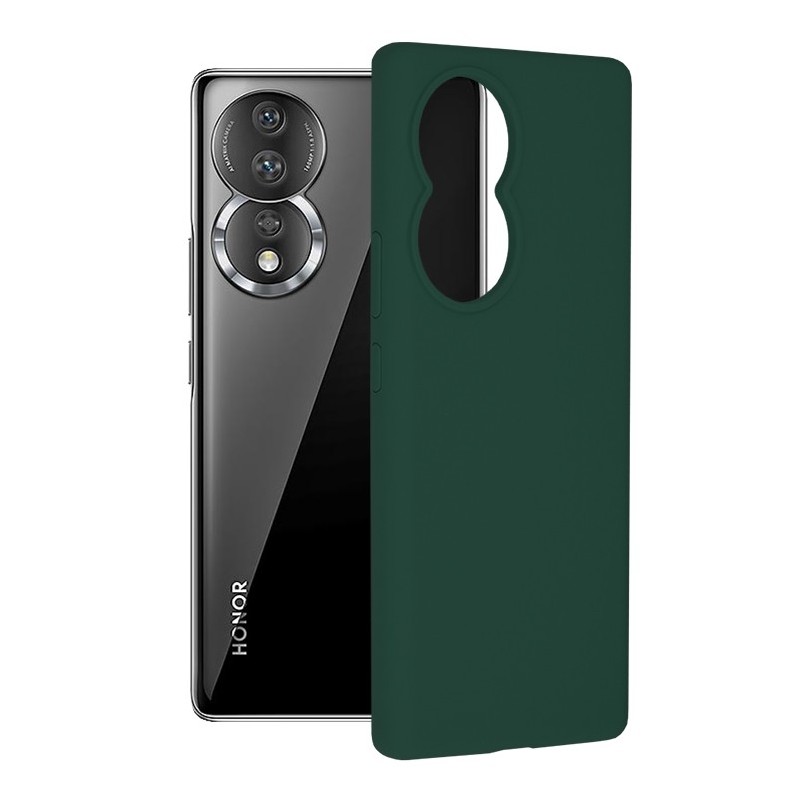 Husa pentru Honor 80 - Techsuit Soft Edge Silicone - Dark Green