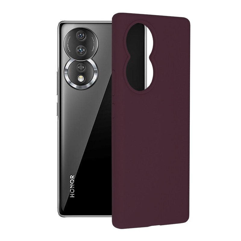 Husa pentru Honor 80 - Techsuit Soft Edge Silicone - Plum Violet