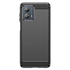 Husa pentru Motorola Moto G53 - Techsuit Carbon Silicone - Black