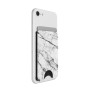 Portofel pentru telefon - PopSockets PopWallet - White Marble