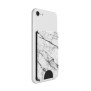 Portofel pentru telefon - PopSockets PopWallet - White Marble