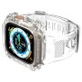 Husa pentru Apple Watch Ultra / Ultra 2 + Curea - Spigen Rugged Armor Pro - Crystal Clear