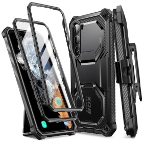 Husa pentru Samsung Galaxy S23 + Folie - I-Blason Armorbox - Black