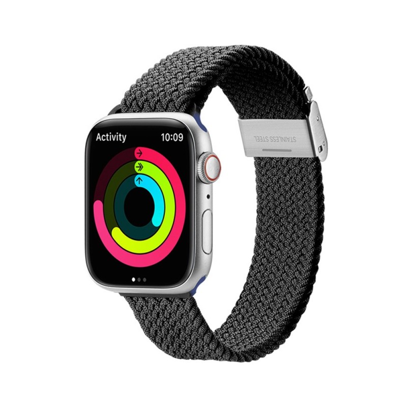 Curea pentru Apple Watch 1/2/3/4/5/6/7/8/9/SE/SE 2 (38/40/41mm) - Dux Ducis Mixture II Version - Black