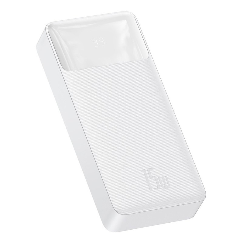 Baterie externa 20000mAh, 15W - Baseus Bipow Digital Display (PPBD050102) - White