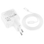 Incarcator Priza USB, Type-C 30W + Cablu Type-C - Hoco Lucky (C111A) - White