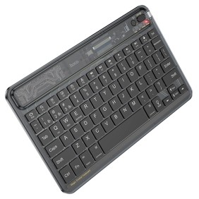 Tastatura Wireless Bluetooth, 500mAh - Hoco Transparent Discovery Edition (S55) - Dark Night Black