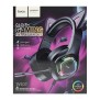 Casti Gaming Jack 3.5mm cu LED si Microfon - Hoco Cat Ears (W107)  - Black / Green