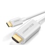 Cablu Video USB-C la HDMI, 1.5m, 4K@30Hz - Ugreen (30841) - White