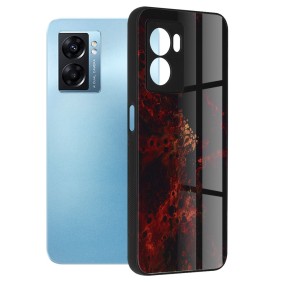 Husa pentru Oppo A77 5G - Techsuit Glaze Series - Red Nebula