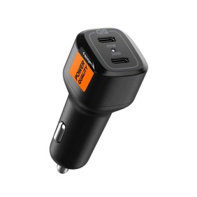 Incarcator Auto 2x Type-C Fast Charging 2.0, PD75W - Spigen Arcstation (PC2200) - Black