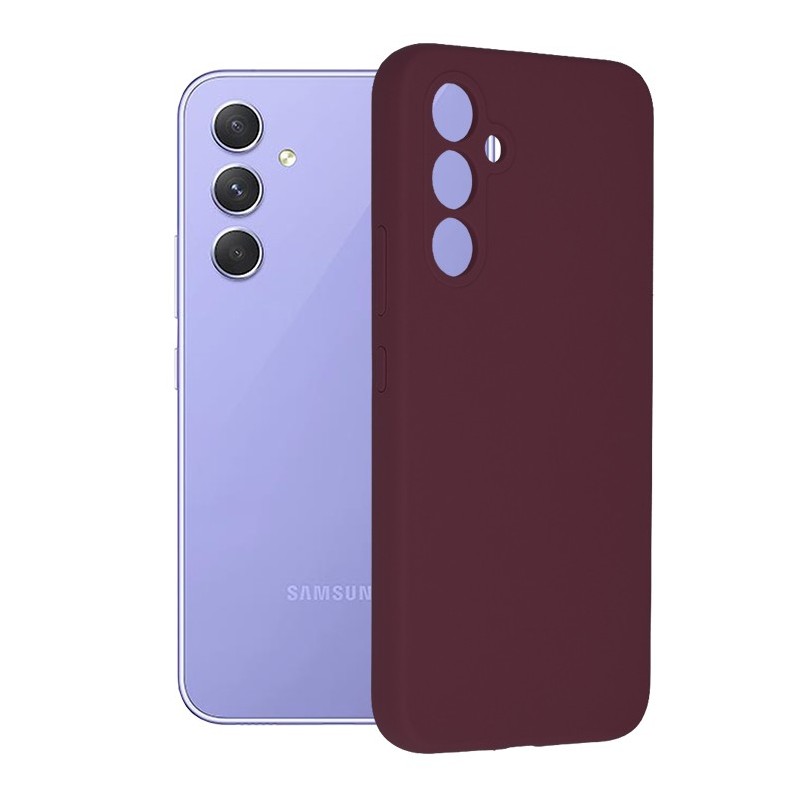Husa pentru Samsung Galaxy A54 - Techsuit Soft Edge Silicone - Plum Violet