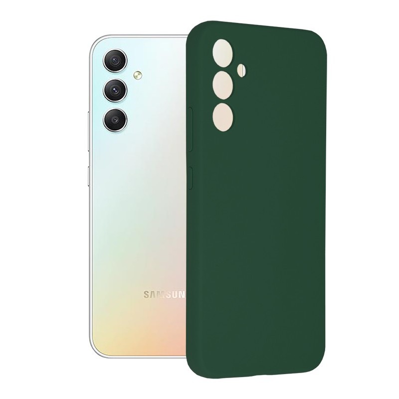 Husa pentru Samsung Galaxy A34 5G - Techsuit Soft Edge Silicone - Dark Green