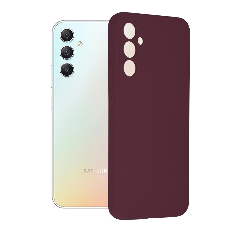 Husa pentru Samsung Galaxy A34 5G - Techsuit Soft Edge Silicone - Plum Violet