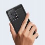 Husa pentru Xiaomi Redmi Note 12 5G / Poco X5 - Techsuit Carbon Silicone - Black