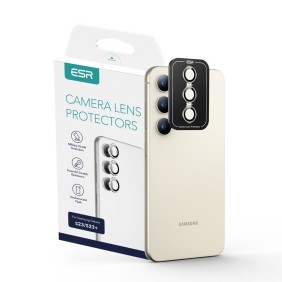 Folie Camera pentru Samsung Galaxy S23 / S23 Plus - ESR Lens Protector Tempered Glass - Silver