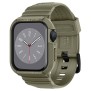 Husa pentru Apple Watch 4/5/6/7/8/9/SE/SE 2 (44/45mm) + Curea - Spigen Rugged Armor Pro - Vintage Khaki