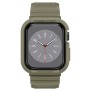 Husa pentru Apple Watch 4/5/6/7/8/9/SE/SE 2 (44/45mm) + Curea - Spigen Rugged Armor Pro - Vintage Khaki