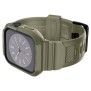 Husa pentru Apple Watch 4/5/6/7/8/9/SE/SE 2 (44/45mm) + Curea - Spigen Rugged Armor Pro - Vintage Khaki